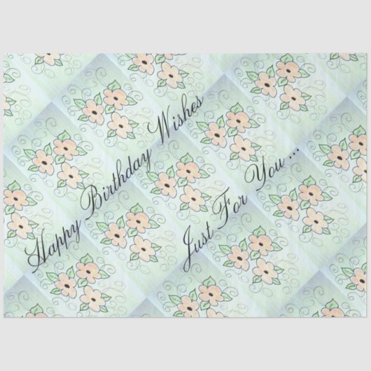 Happy Birthday wil Tissuepapier (Voorkant)