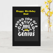 Happy birthday wish for dad kaart (Gele Bloem)