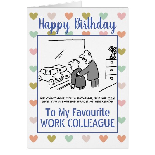 Happy Birthday Work Colleague (Voorkant)