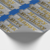 Happy Birthday Wrapping Paper Cadeaupapier (Hoek)