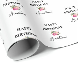Happy Birthday Wrapping Paper Cadeaupapier
