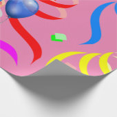 Happy Birthday Wrapping Paper Confetti Cadeaupapier (Hoek)