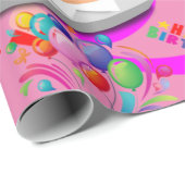 Happy Birthday Wrapping Paper Confetti Cadeaupapier (Rol Hoek)