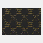 Happy Birthday Wrapping Paper Flat Sheet Set 3 (Voorkant)