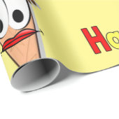 Happy Birthday Wrapping Paper Hippopotamus Kitten Cadeaupapier (Rol Hoek)