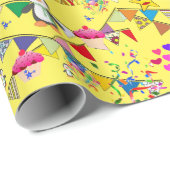 Happy Birthday Wrapping Paper Penguin Cadeaupapier (Rol Hoek)