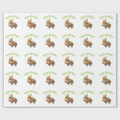 Happy Birthday Yak Cadeaupapier (Vlak)