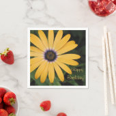 Happy Birthday Yellow Daisy Servet (Insitu)