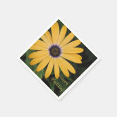 Happy Birthday Yellow Daisy Servet (Hoek)