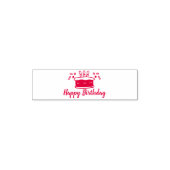 Happy Birthday Zelfinktende Stempel (Design)
