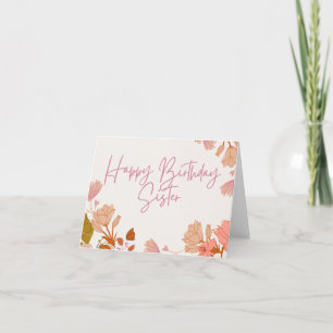 Happy Birthday Zister Card Bedankkaart