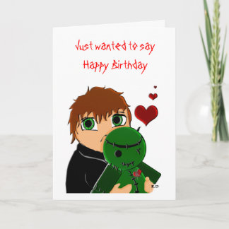 Happy Birthday Zombie Kaart