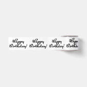 Happy Birthday Zwart Script Lint (Voorkant)