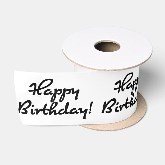 Happy Birthday Zwart Script Lint (Spoel)