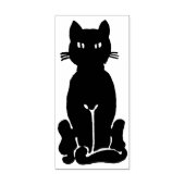 Happy Black Cat Rubberstempel (Afrduk)
