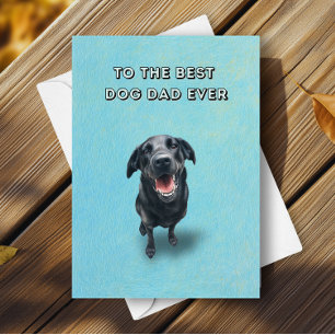Happy Black Lab beste hondenvader ooit Vaderdag Kaart