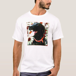 HAPPY BLACK LAB FACE T-SHIRT