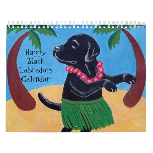 Happy Black Labradors Agenda 2018 B Kalender (Hoes)