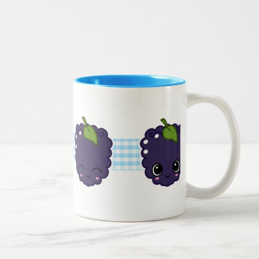 Happy Blackberry-Mok Tweekleurige Koffiemok (Rechts)