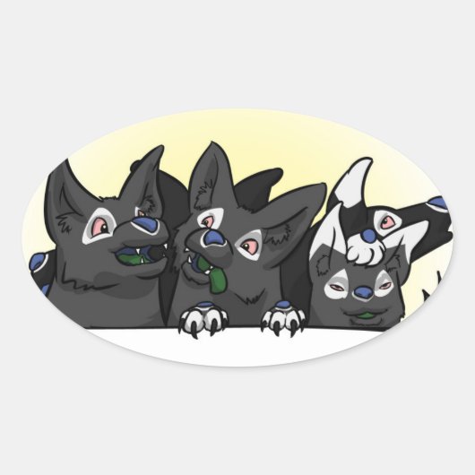 Happy Blitz Pups Sticker (Voorkant)