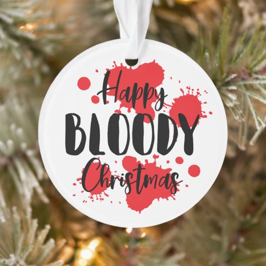 Happy Bloody Christmas Horror Ornament (Boom)