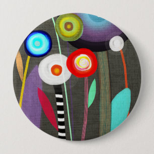 Happy Blooming Flora Brooch Ronde Button 4,0 Cm