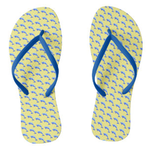 Happy Blue Dolphin, Schattigee Tropische Oceaan Ca Teenslippers