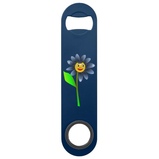 Happy Blue Flower Bottle Opener (Dos)