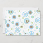 Happy Blue Polka Dot Bedankt voor je fotokaart (Achterkant)