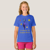 Happy Blue Robot Giggle Leuk T-shirt (Voorkant volledig)