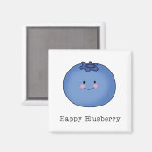 Happy Blueberry Magneet (Voorkant / Achterkant)