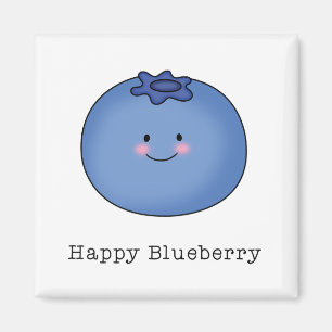 Happy Blueberry Magneet