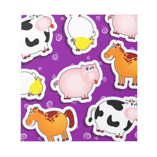 Happy boerderij achtergrond, notitieblok (Voorkant)