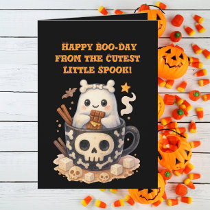 Happy Boo Day Schattige Ghost foto Halloween kaart