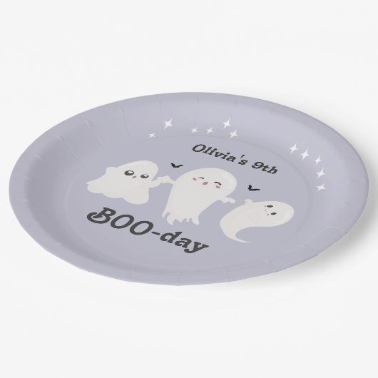 Happy Boo Day | Spooky BOO Day Celebration Papieren Bordje (Gekanteld)
