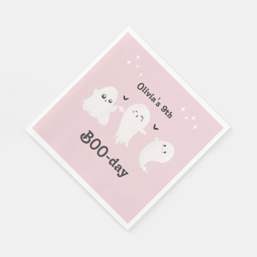 Happy Boo Day | Spooky BOO Day Celebration Servet (Hoek)