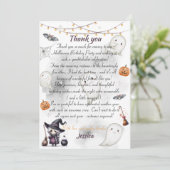 Happy Boo Halloween Carte de remerciements - migno (Debout devant)