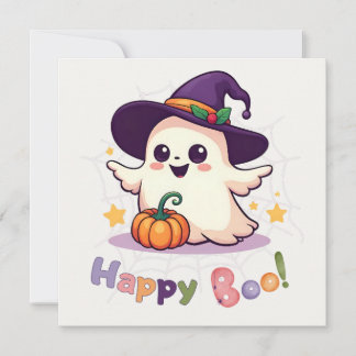 Happy Boo Schattige Ghost Flat Kaart