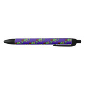 Happy Bookworm Paarse Zwarte Inkt Pen (Bodem)
