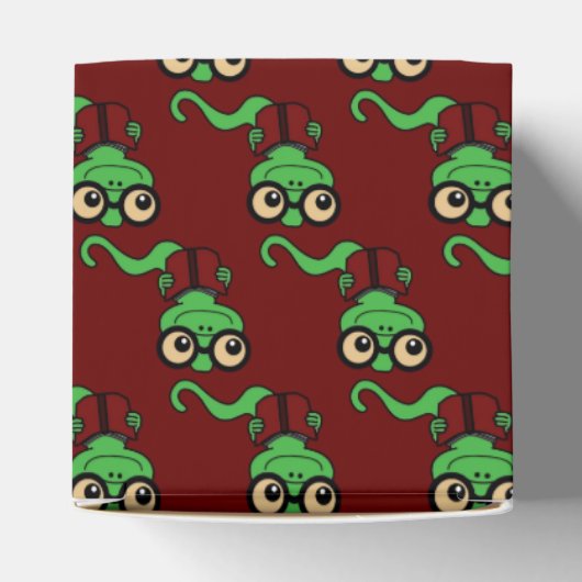 Happy Bookworm Rood Bedankdoosjes (Bovenkant)