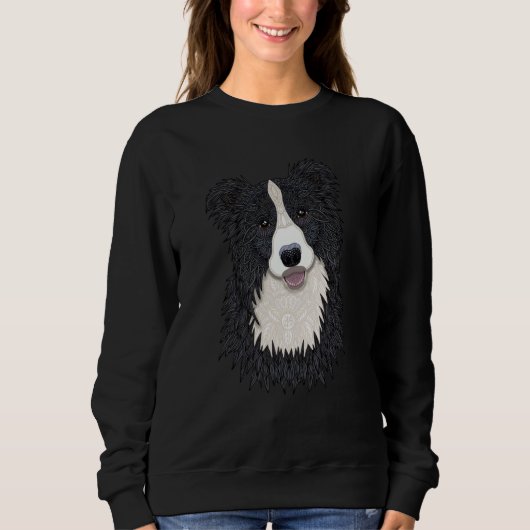 Happy Border Collie by Love Passion  idea Trui (Voorkant)