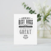 Happy Boss Day Briefkaart (Staand voorkant)