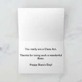 Happy Boss Day Kaart (Binnen)