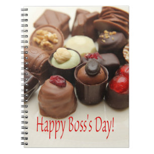 Happy Boss's Day Chocolates Notitieboek