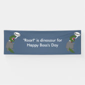 Happy Boss's Day Dinosaur Funny Mannelijk Personal Spandoek (Horizontaal)