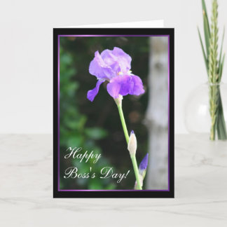 Happy Boss's Day Iris wenskaart Kaart
