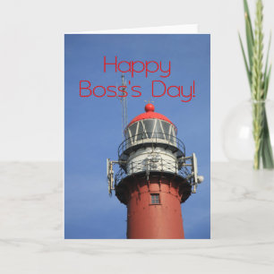 Happy Boss's Day Lighthouse Kaart