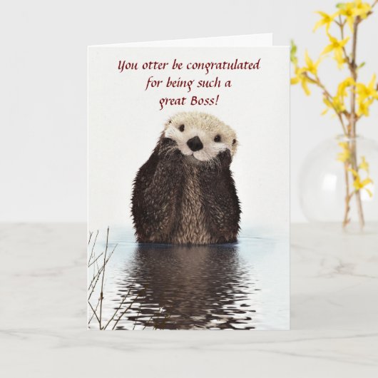 Happy Boss's Day met andere grappige Boss's Day Kaart (Gele Bloem)