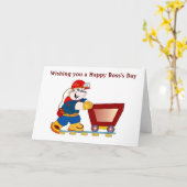 Happy Boss's Day met mijnwerker Kaart (Gele Bloem)