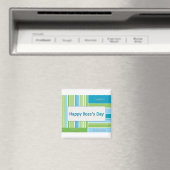 Happy Boss's Day Stripes Magneet (Insitu (Vaatwasser))